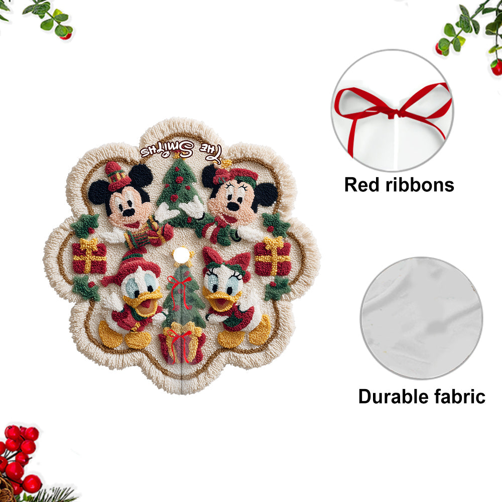 Merry Christmas - Personalized Mouse Shaped Tree Skirt