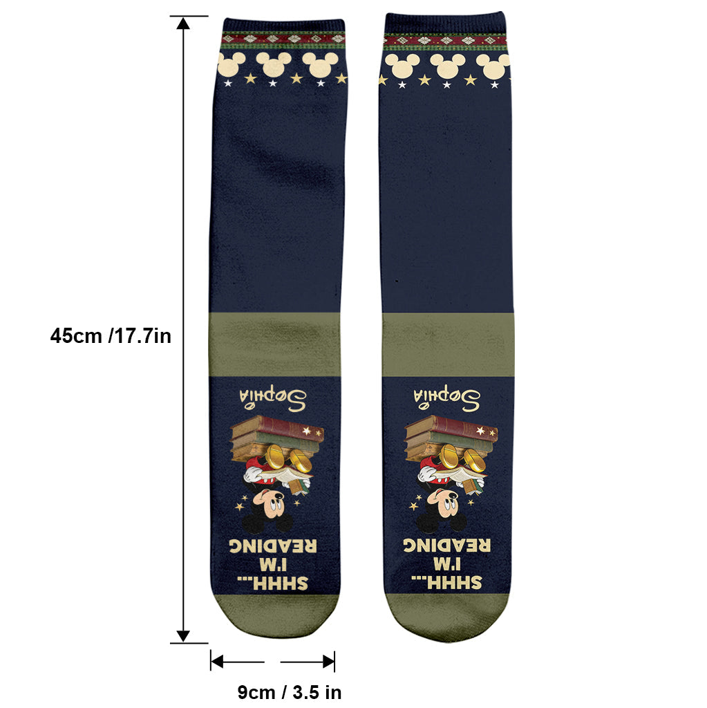 I'm Reading - Personalized Mouse Socks