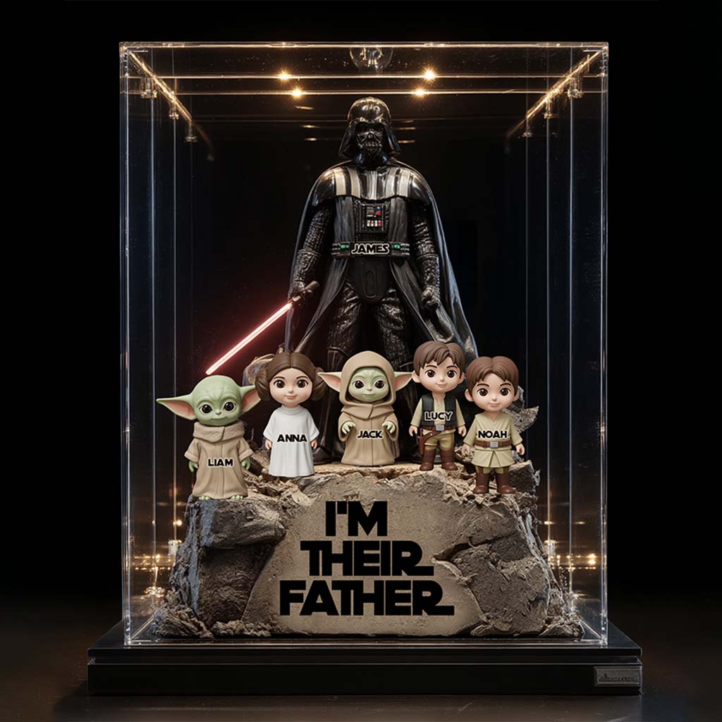 Their Father Grandfather - Personalized The Force Custom Shaped Acrylic Plaque