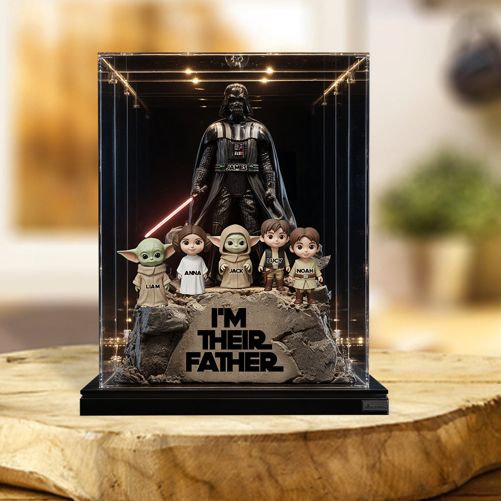 Their Father Grandfather - Personalized The Force Custom Shaped Acrylic Plaque
