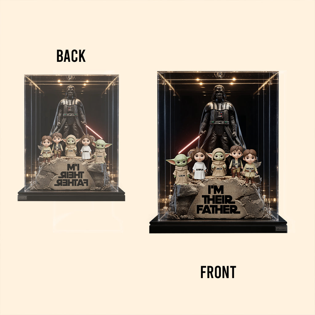 Their Father Grandfather - Personalized The Force Custom Shaped Acrylic Plaque