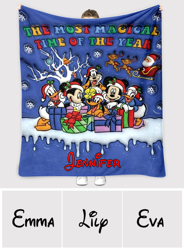 Magical Time - Personalized Mouse Blanket