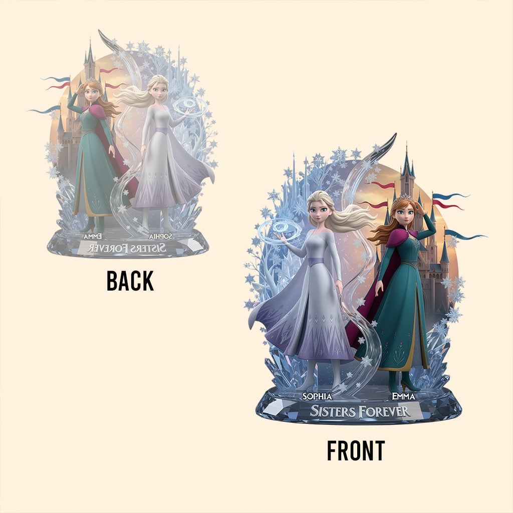 Sister Forever - Personalized Sister Custom Shaped Acrylic Plaque