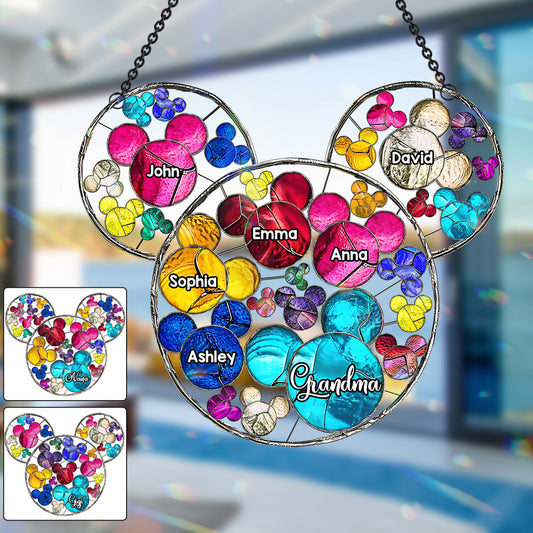 Magical Grandma Mom - Personalized Grandma Window Hanging Suncatcher Ornament