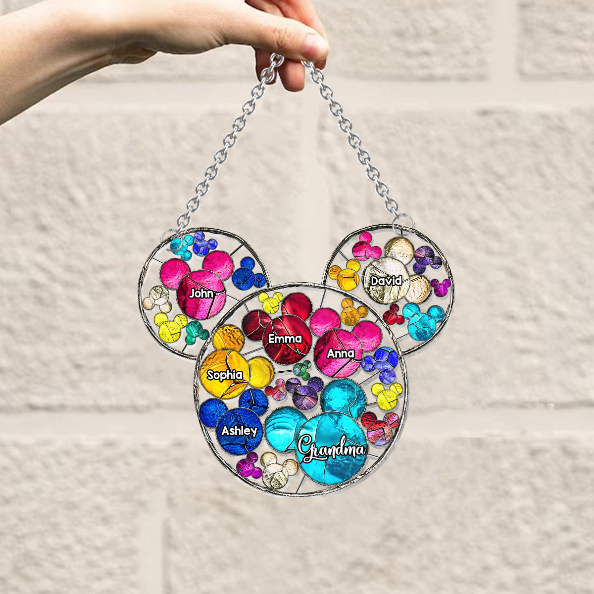 Magical Grandma Mom - Personalized Grandma Window Hanging Suncatcher Ornament