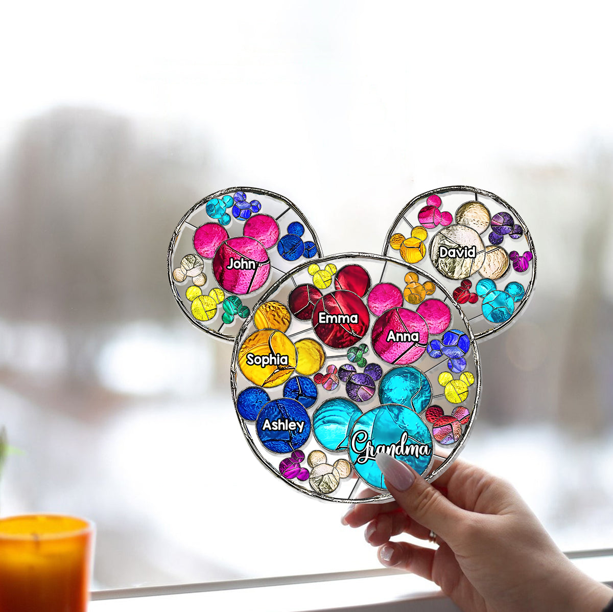 Magical Grandma Mom - Personalized Grandma Window Hanging Suncatcher Ornament