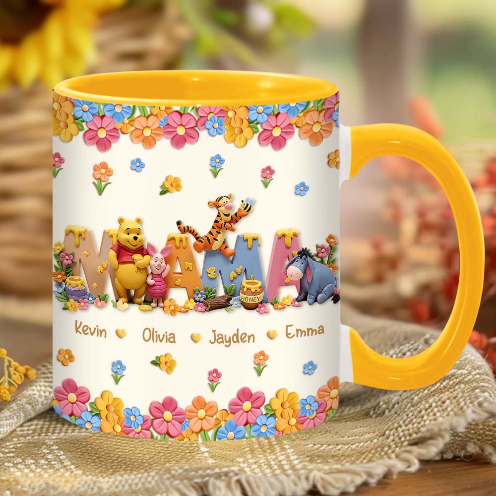 Mama Bear - Personalized Mouse Accent Mug