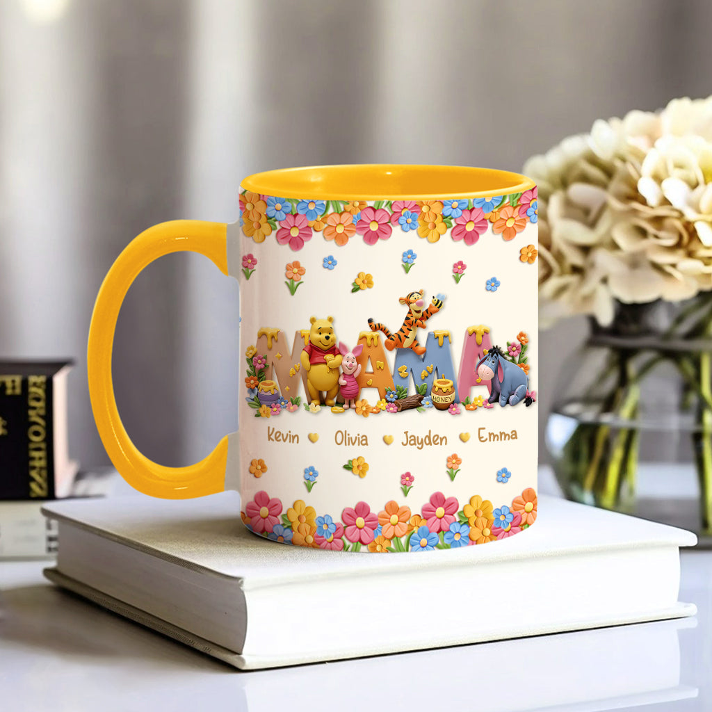 Mama Bear - Personalized Mouse Accent Mug