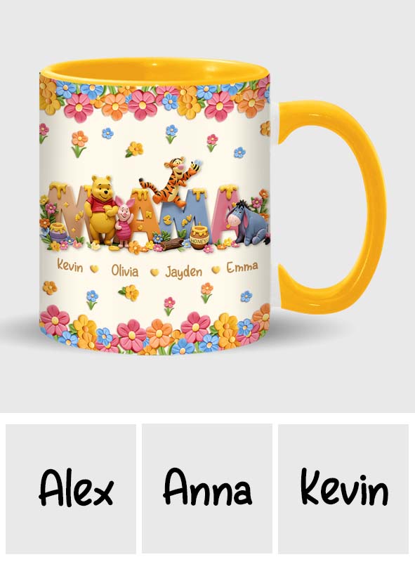 Mama Bear - Personalized Mouse Accent Mug