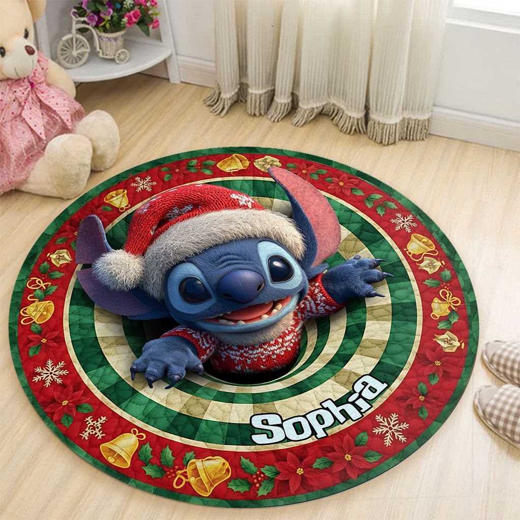 Ohana Means Family - Personalized Ohana Round Rug
