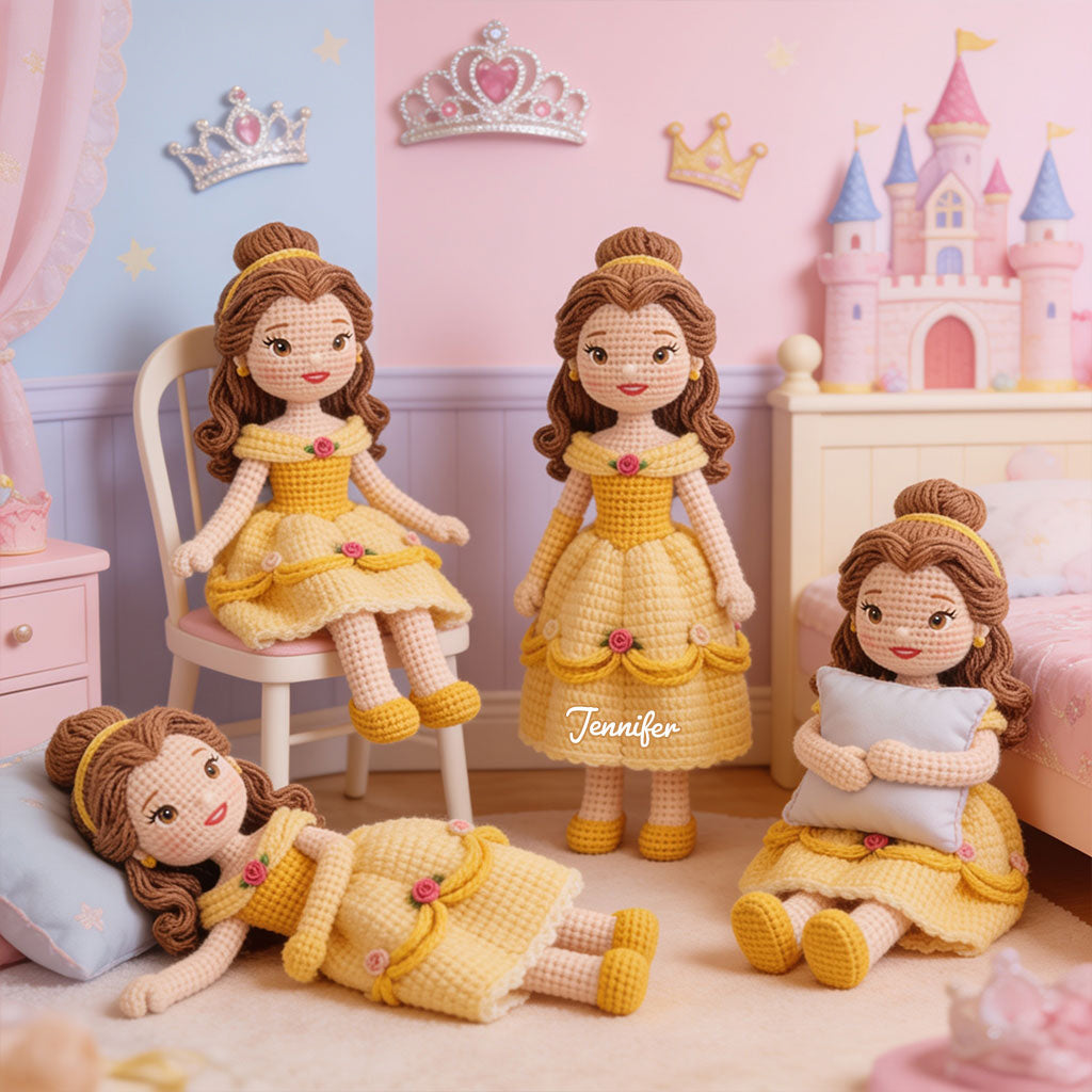 Beautiful Friend - Personalized Beautiful Princess Posable Plush Doll