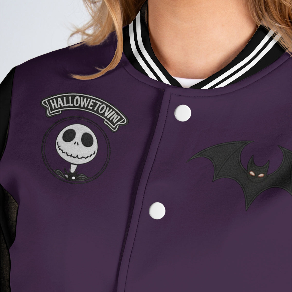 Nightmare Initial Customized - Personalized Nightmare Varsity Jacket