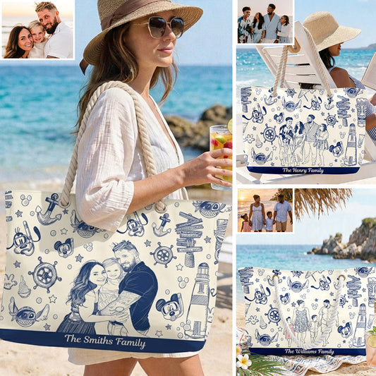 Family Trip - Personalized Dream Cruise Beach Bag
