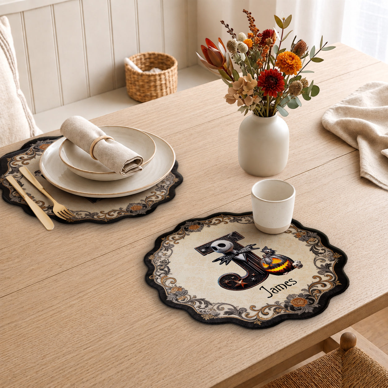 Dark Family - Personalized Nightmare Custom Shape Placemat