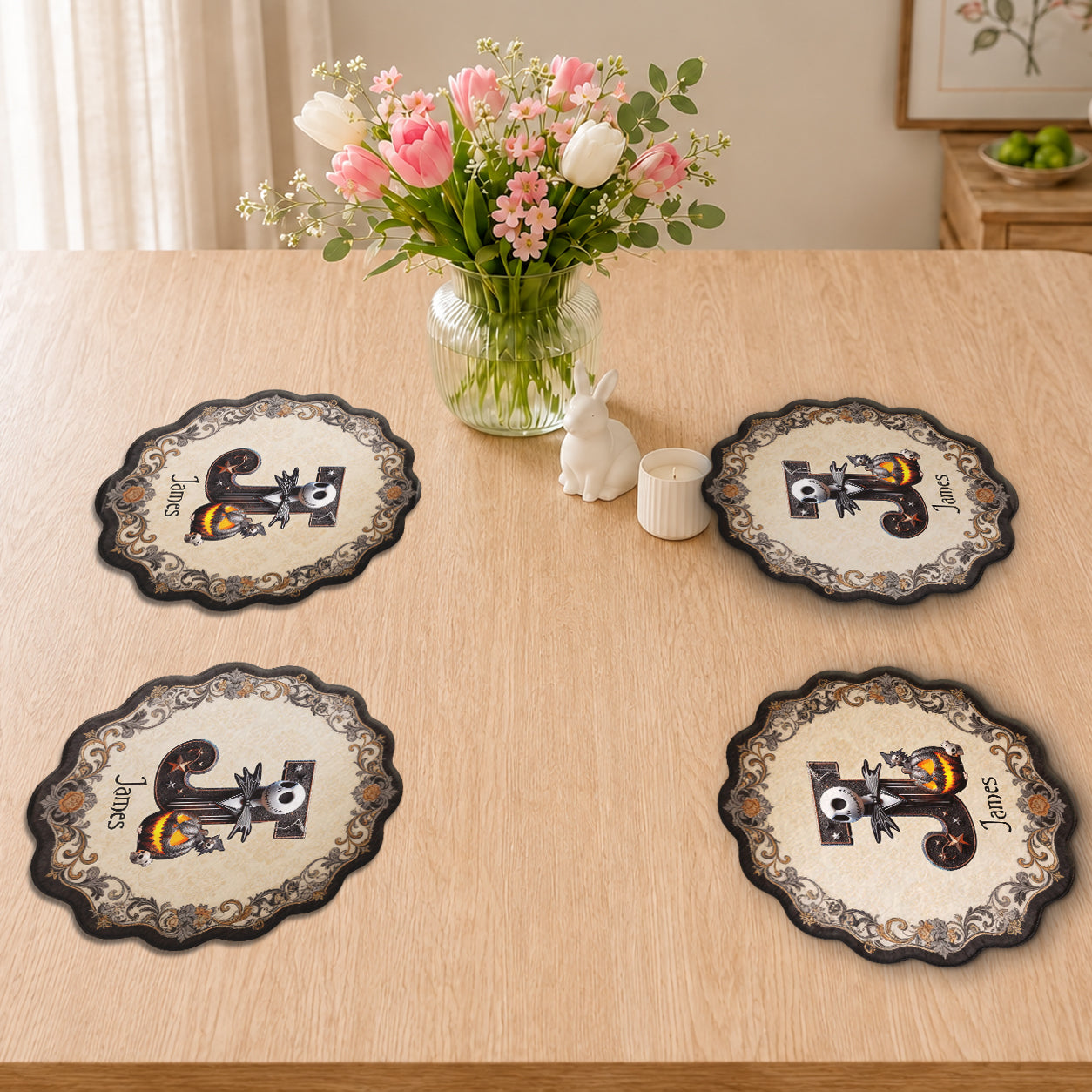 Dark Family - Personalized Nightmare Custom Shape Placemat