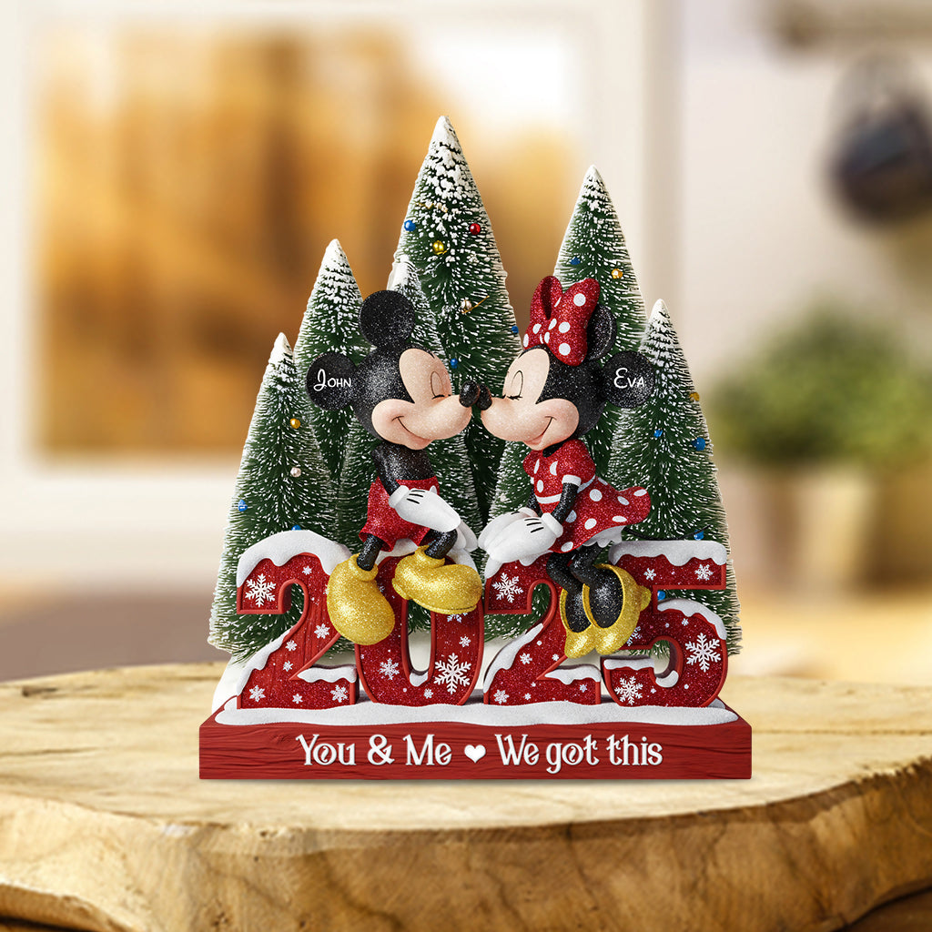 Merry Christmas - Personalized Mouse Custom Shaped Acrylic Plaque