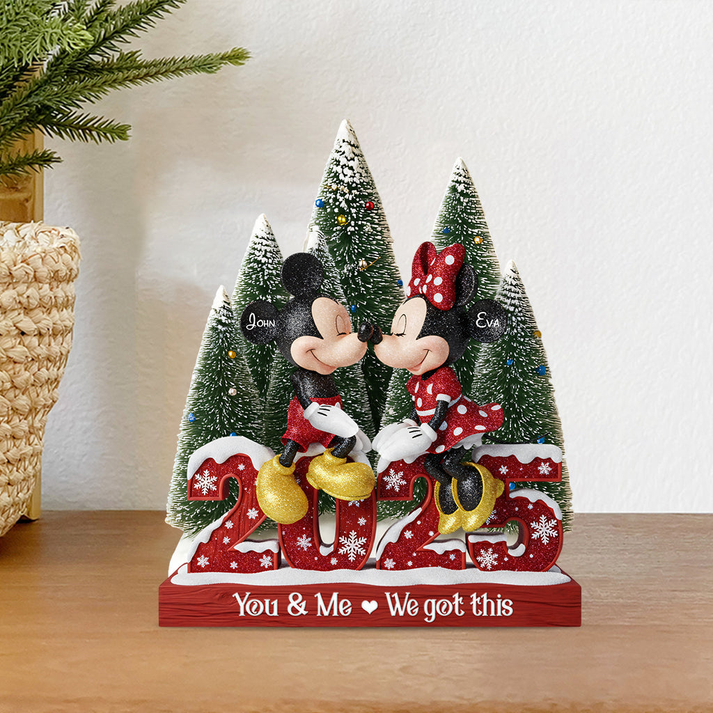 Merry Christmas - Personalized Mouse Custom Shaped Acrylic Plaque