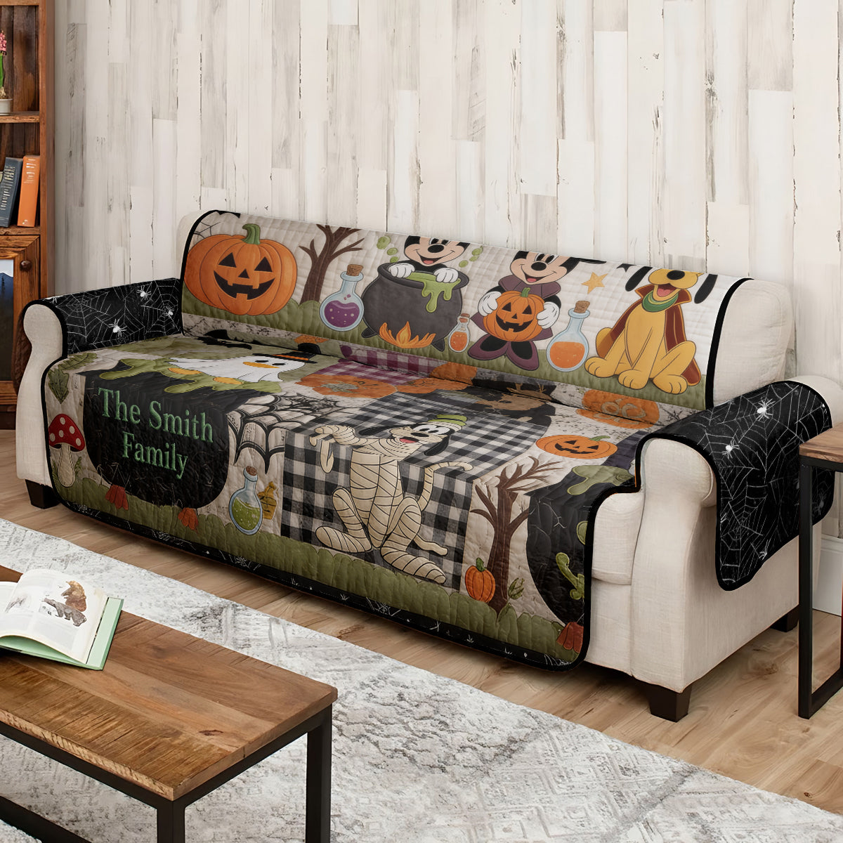 Cute Halloween Character - Personalized Mouse Quilted Sofa/Couch Cover