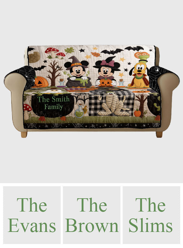 Cute Halloween Character - Personalized Mouse Quilted Sofa/Couch Cover