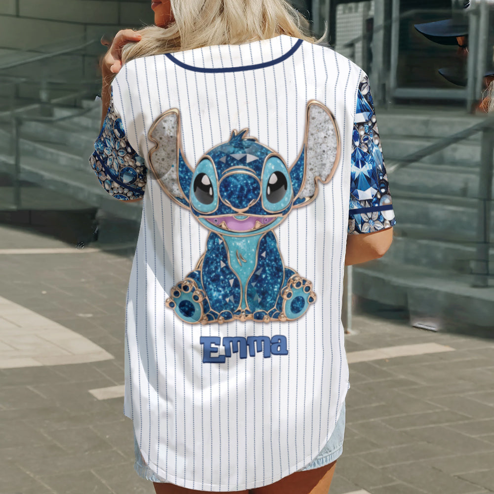 Blue Monster - Personalized Ohana Baseball Jersey