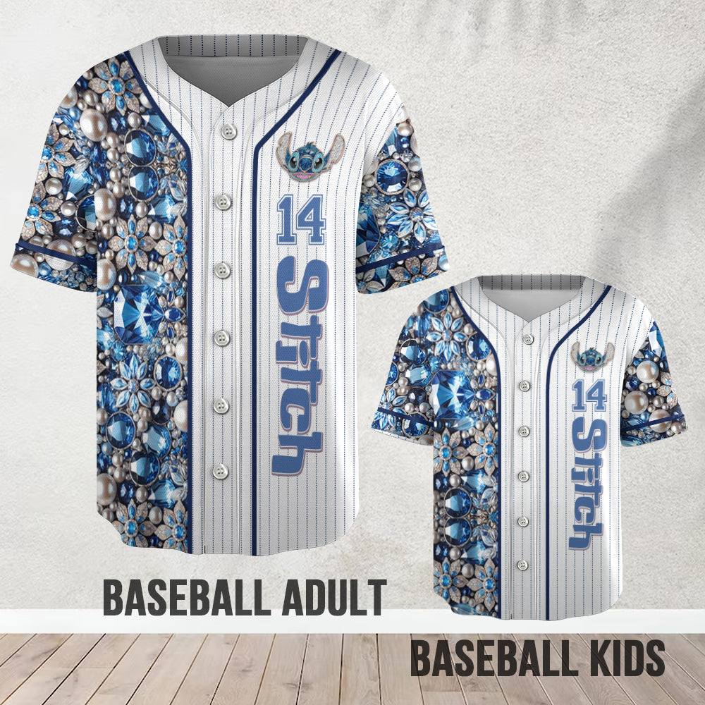 Blue Monster - Personalized Ohana Baseball Jersey