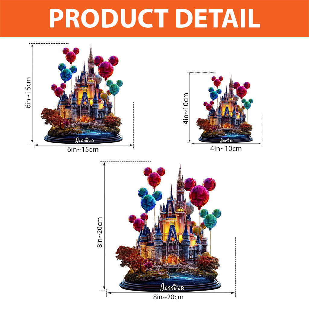 Magical Castle - Personalized Mouse Custom Shaped Acrylic Plaque