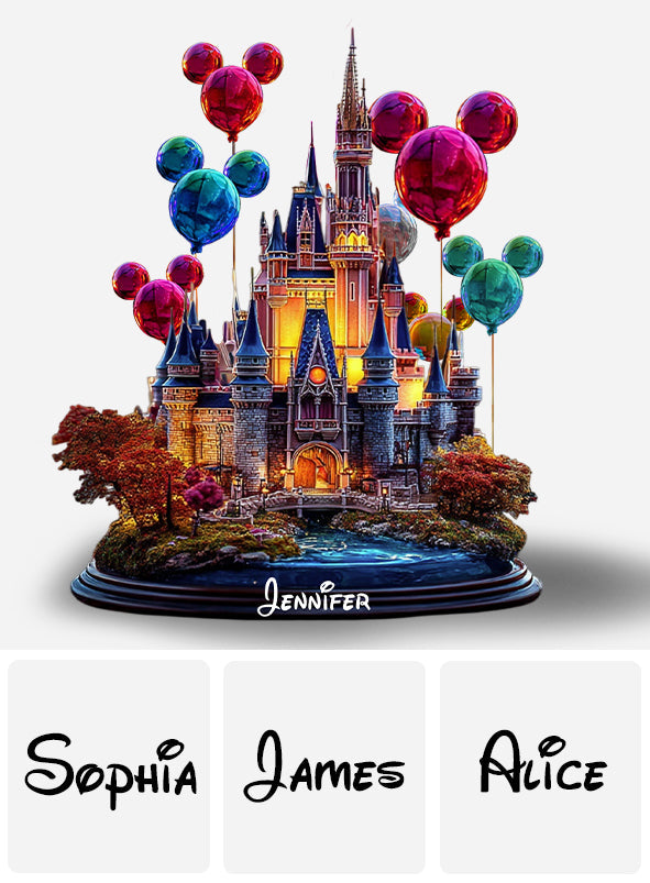 Magical Castle - Personalized Mouse Custom Shaped Acrylic Plaque