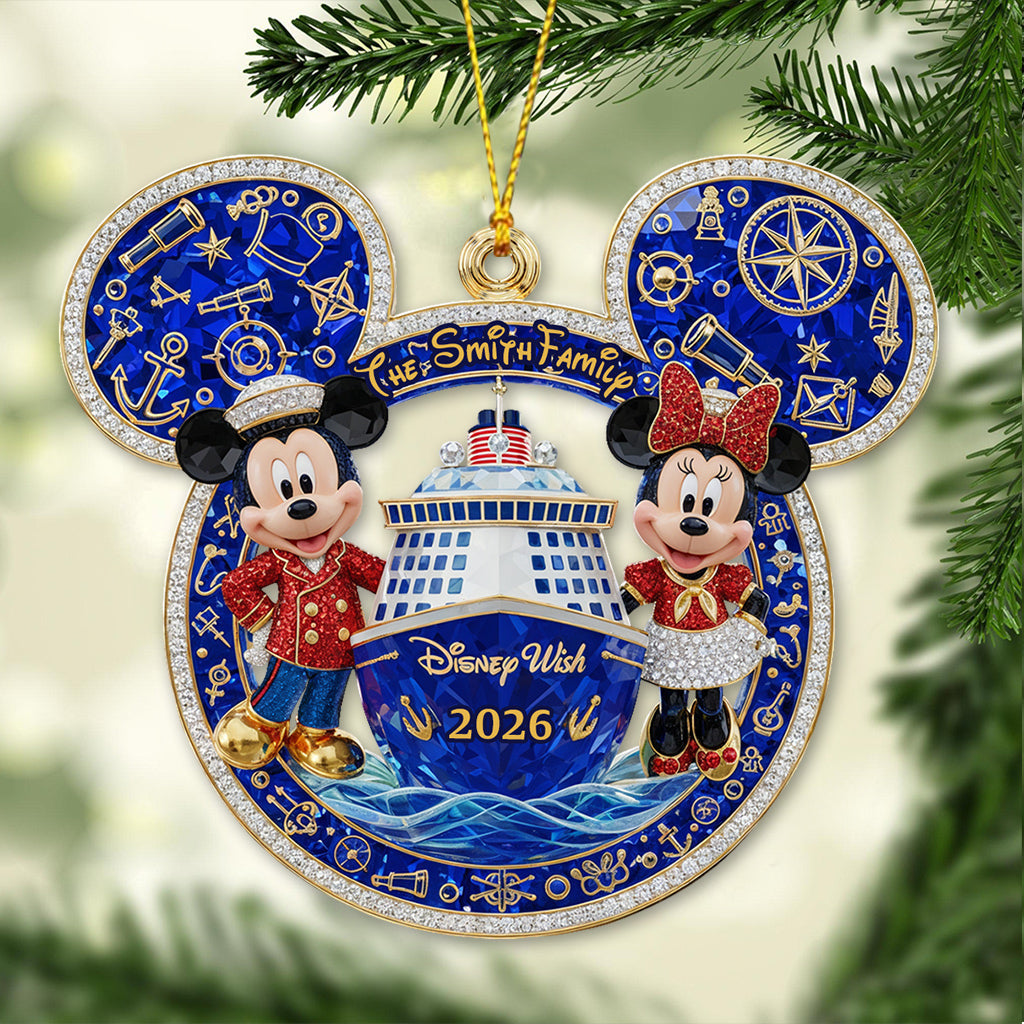 Our Cruise Trip - Personalized Mouse Ornament