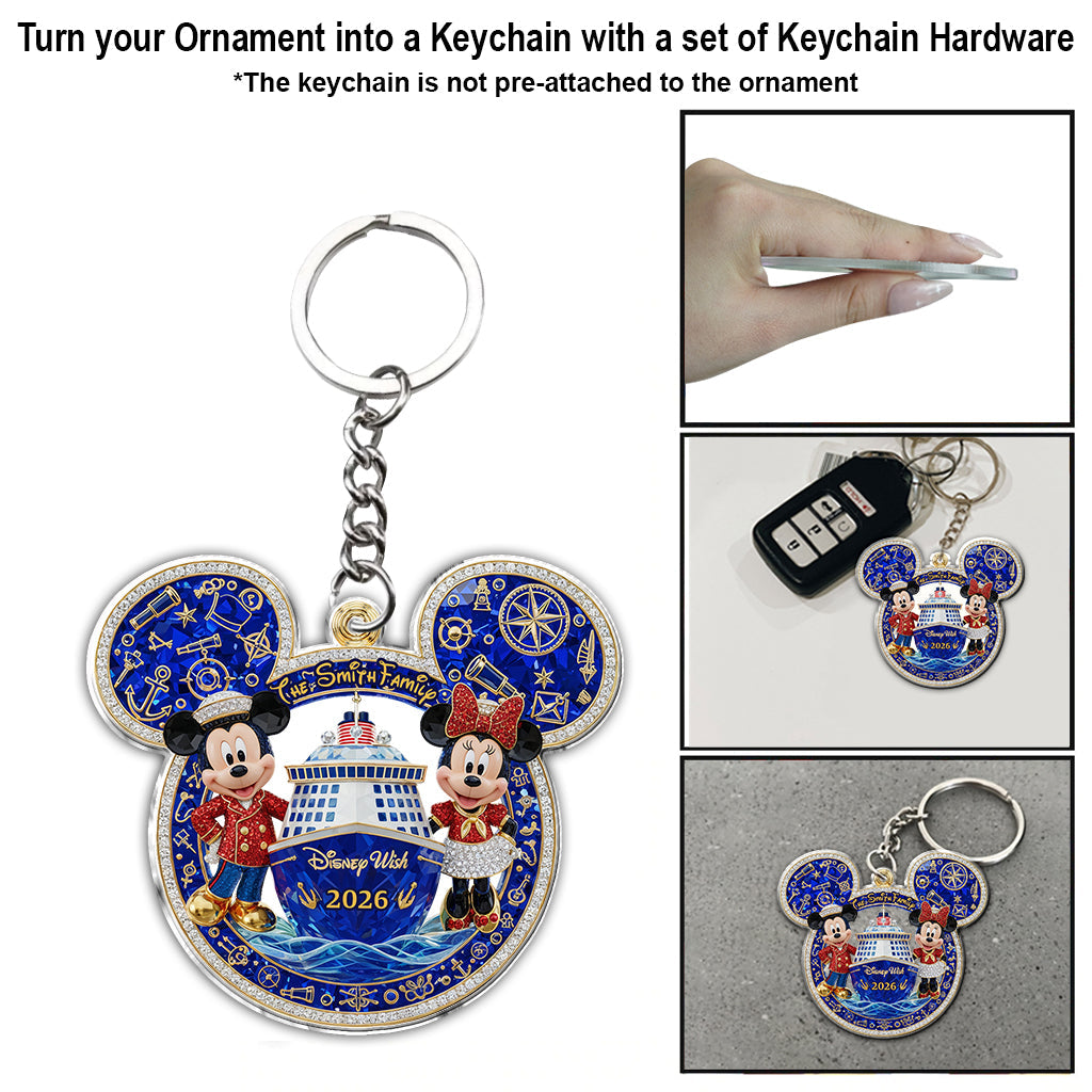 Our Cruise Trip - Personalized Mouse Ornament