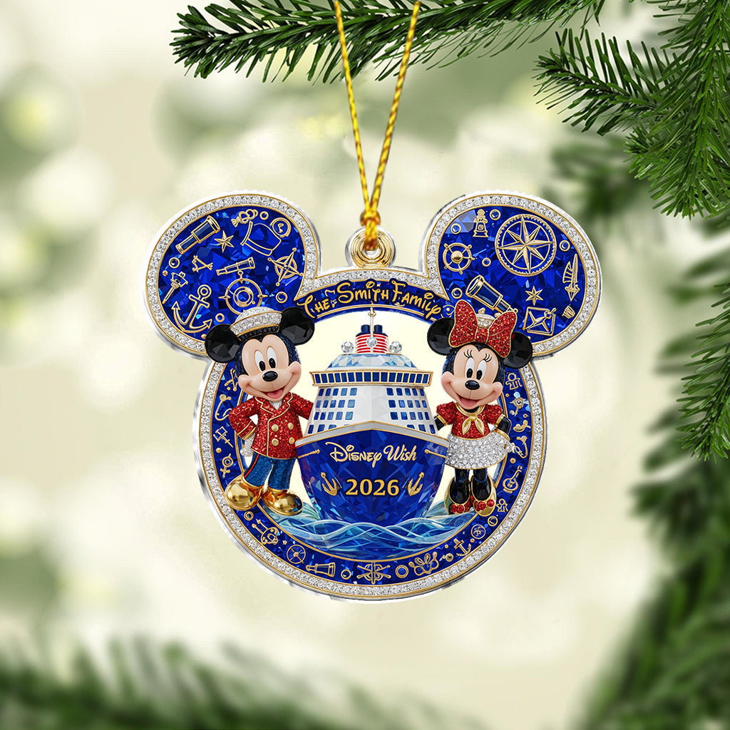 Our Cruise Trip - Personalized Mouse Ornament