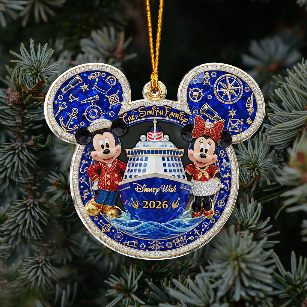 Our Cruise Trip - Personalized Mouse Ornament