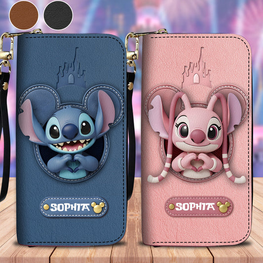 Magical Moments - Personalized Ohana Leather Long Wallet