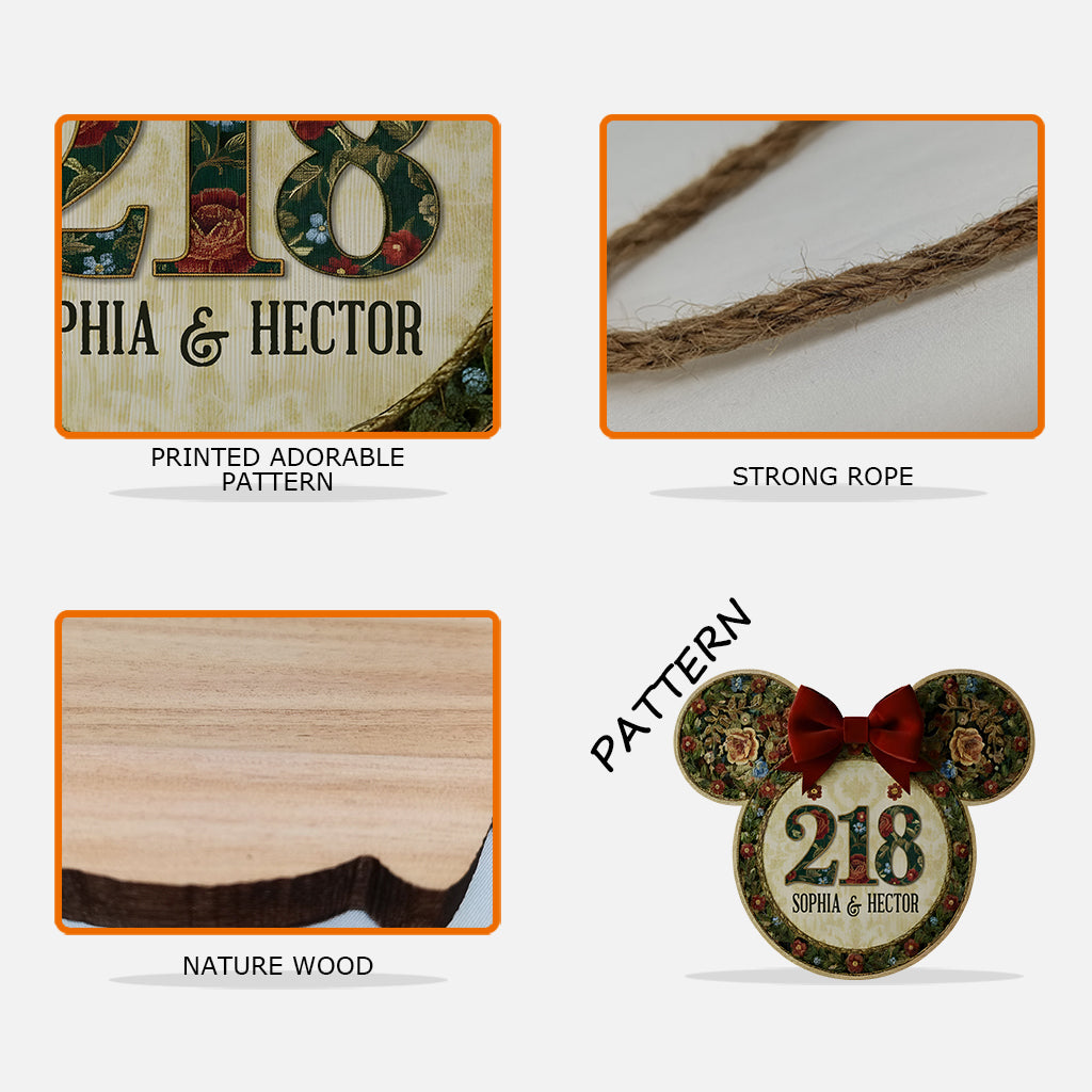 Mickey Mouse Welcome Sign - Personalized Mouse Custom Shaped Wood Sign