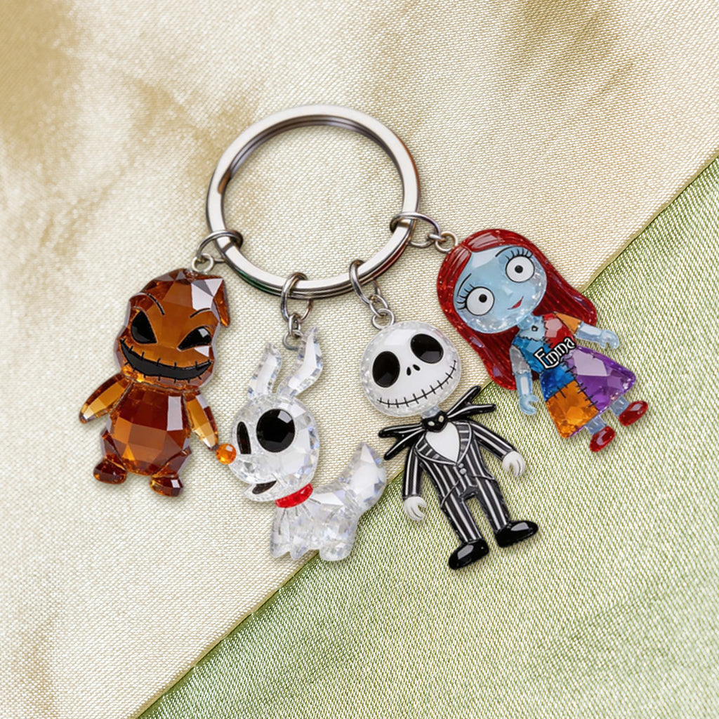 Halloween Vibes - Personalized Nightmare Premium Keychain With Charms