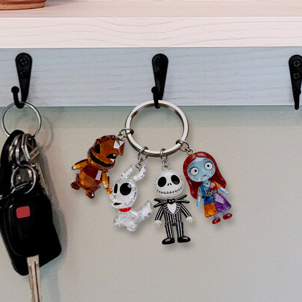 Halloween Vibes - Personalized Nightmare Premium Keychain With Charms