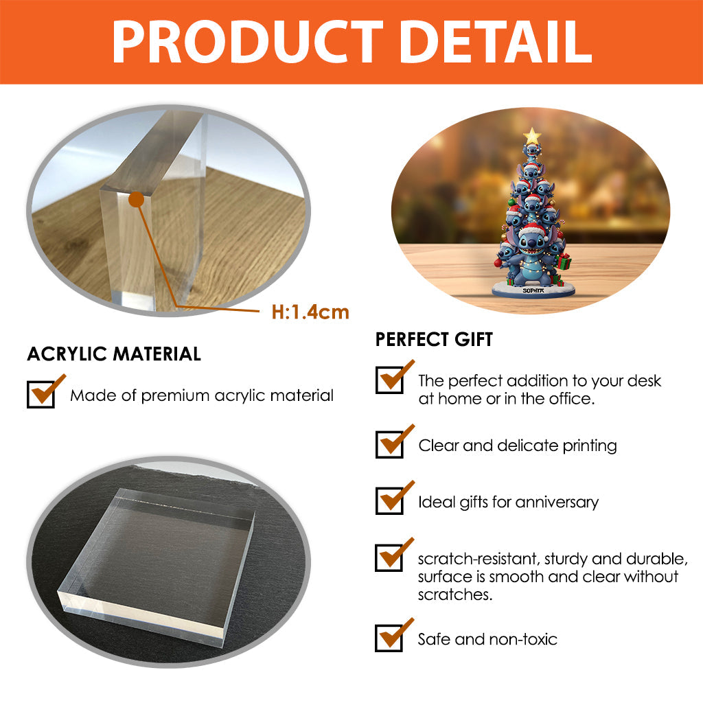 Ohana Means Family - Personalized Ohana Custom Shaped Acrylic Plaque