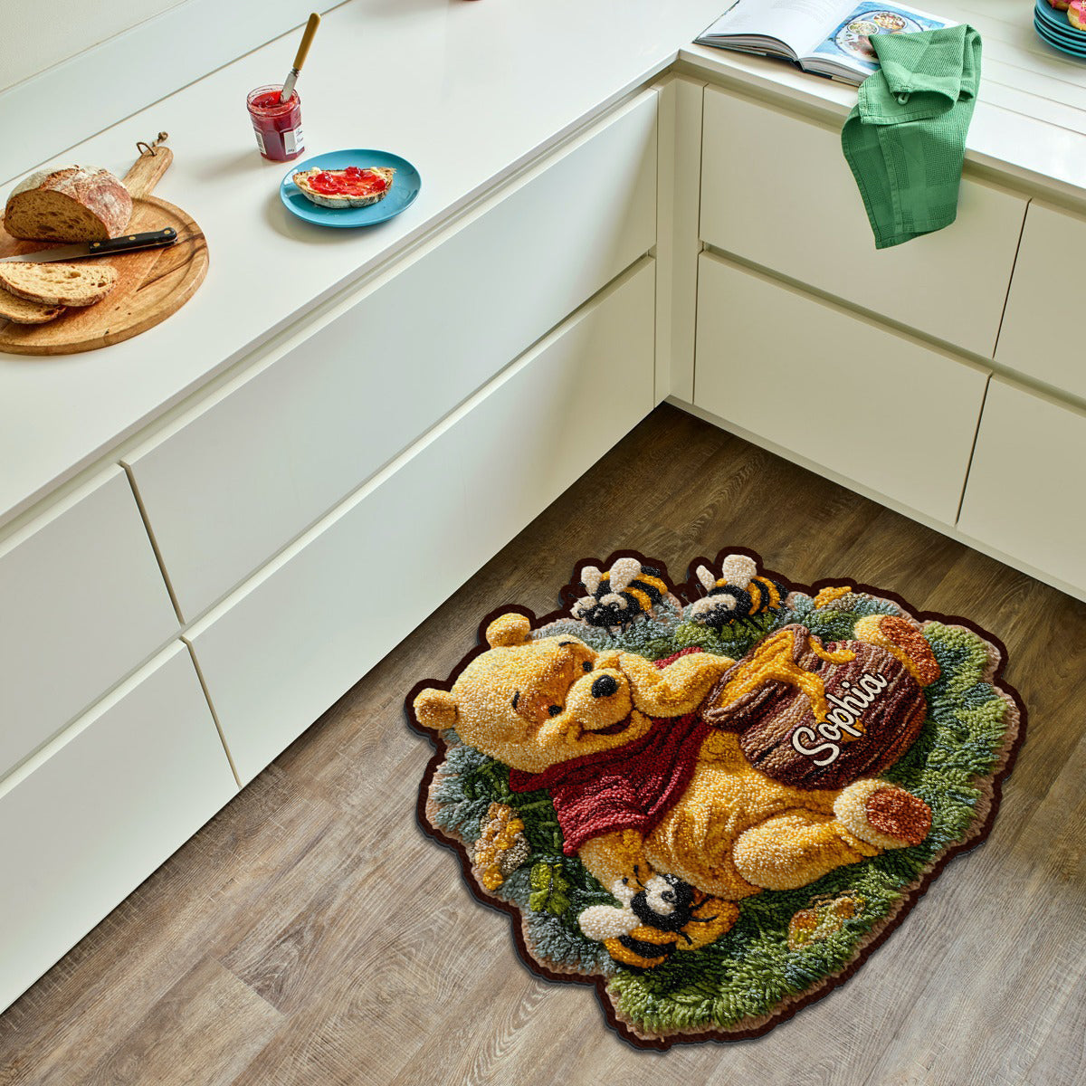 Cute Bear - Personalized Mouse Non-Slip Tufted Rug