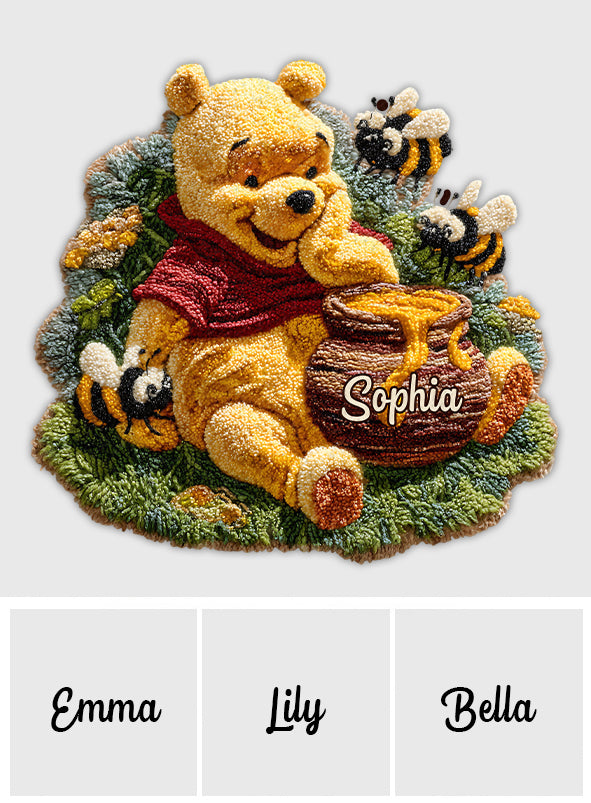 Cute Bear - Personalized Mouse Non-Slip Tufted Rug
