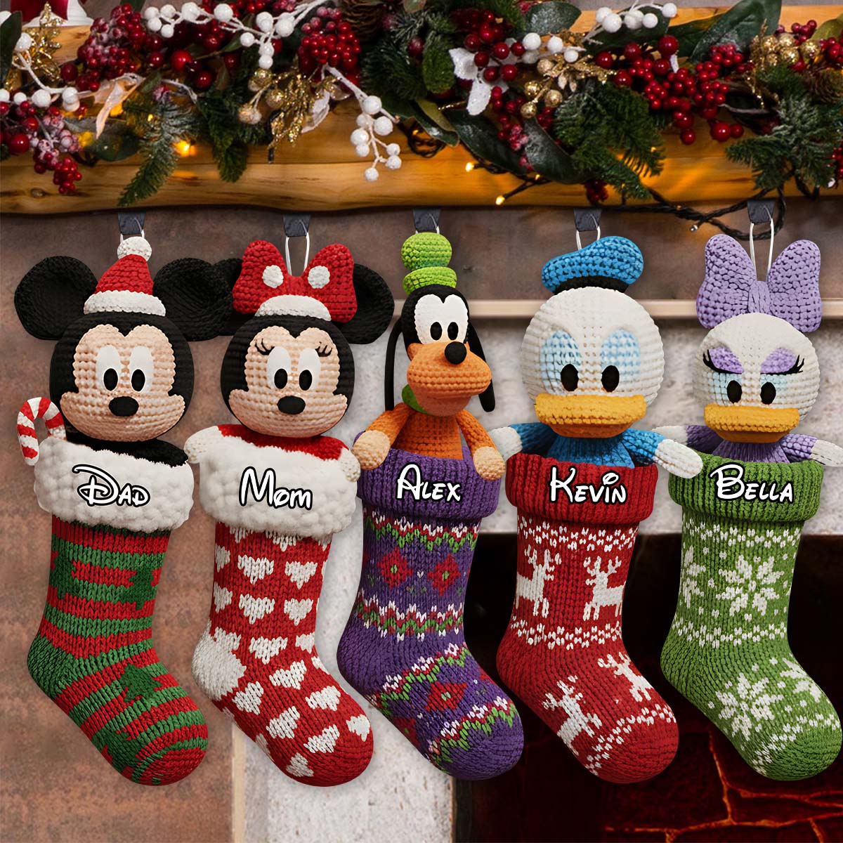 Magical Moments - Personalized Mouse Shaped Christmas Stocking