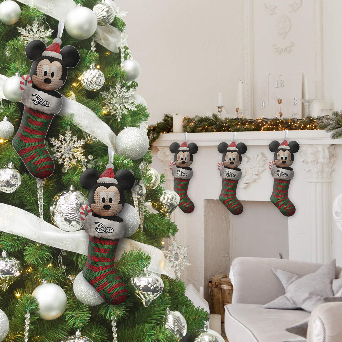 Magical Moments - Personalized Mouse Shaped Christmas Stocking