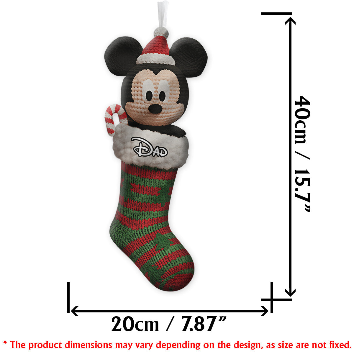 Magical Moments - Personalized Mouse Shaped Christmas Stocking