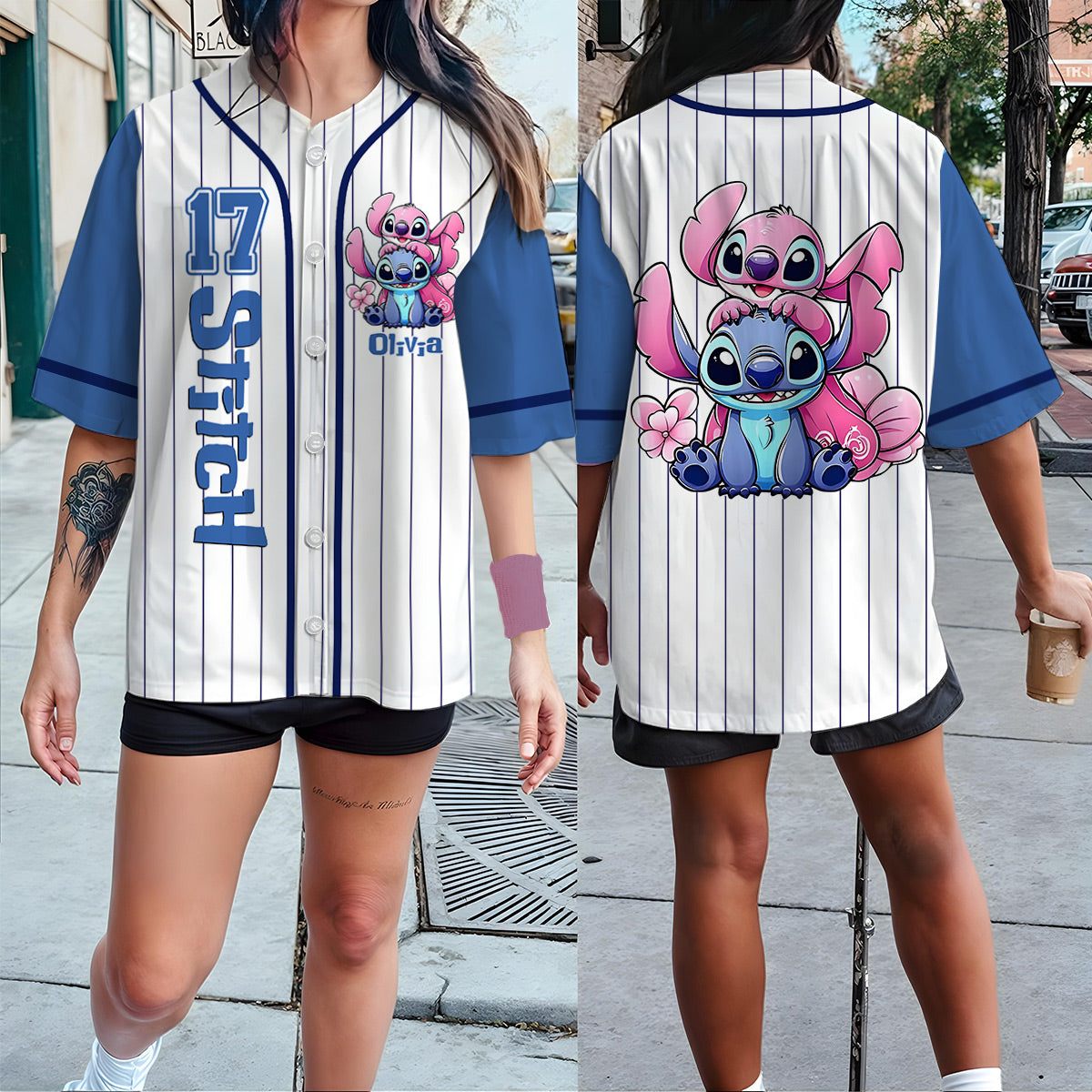 Ohana Means Family - Personalized Ohana Baseball Jersey