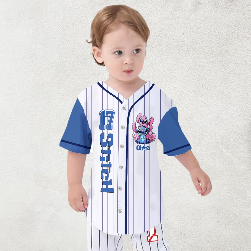 Ohana Means Family - Personalized Ohana Baseball Jersey