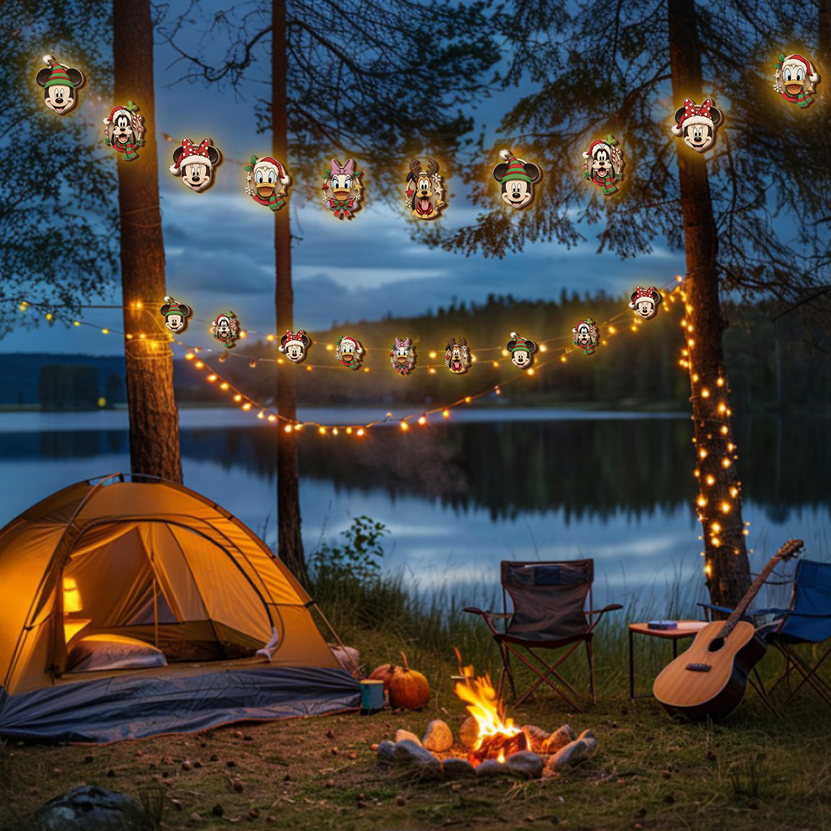 Merry Christmas - Personalized Mouse String Lights