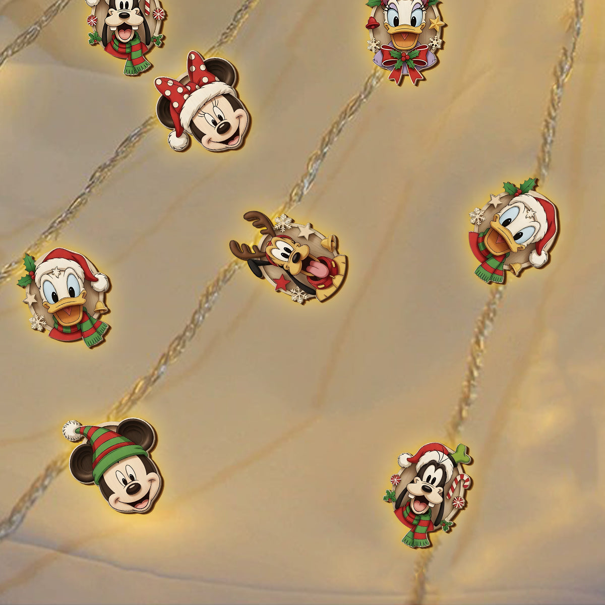 Merry Christmas - Personalized Mouse String Lights