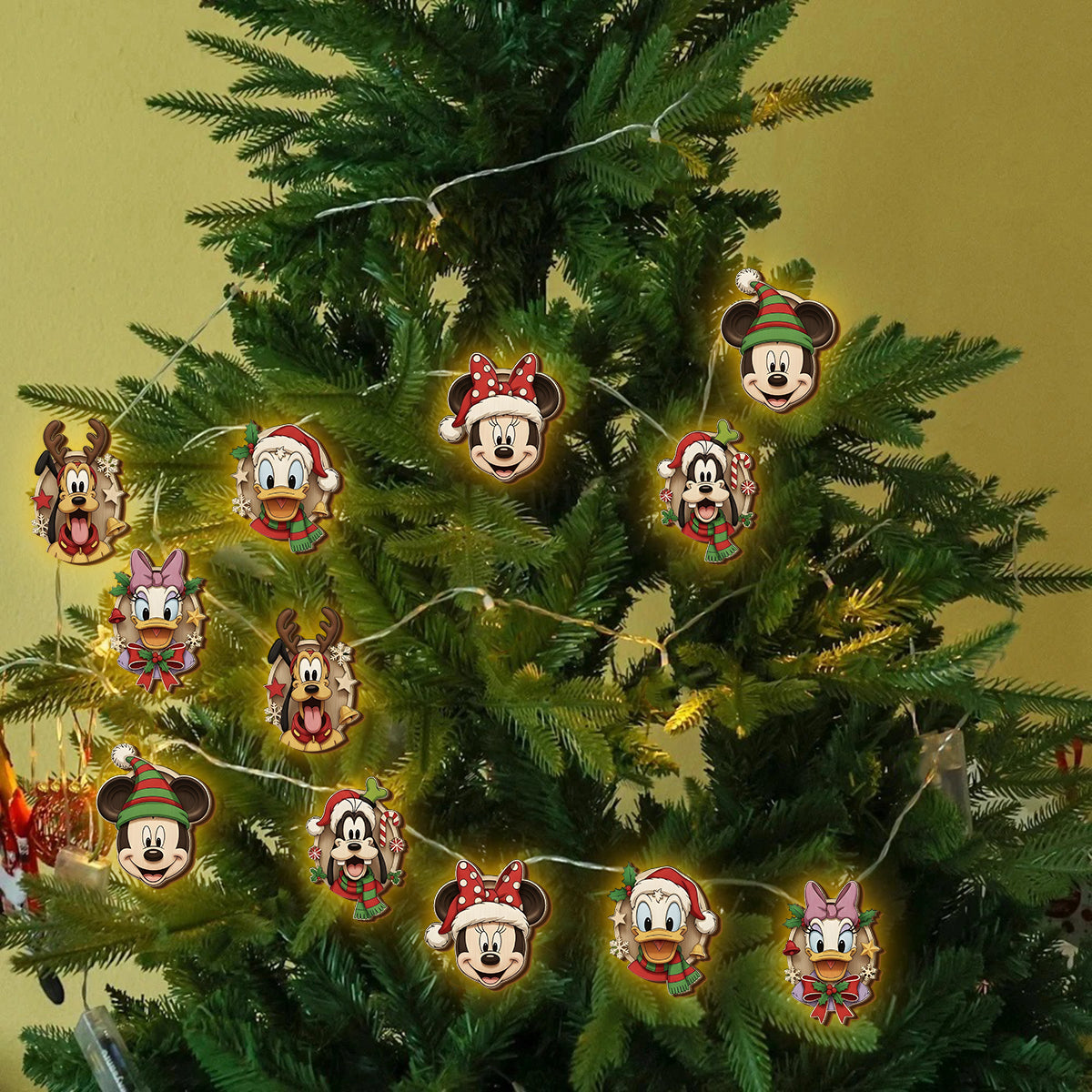 Merry Christmas - Personalized Mouse String Lights