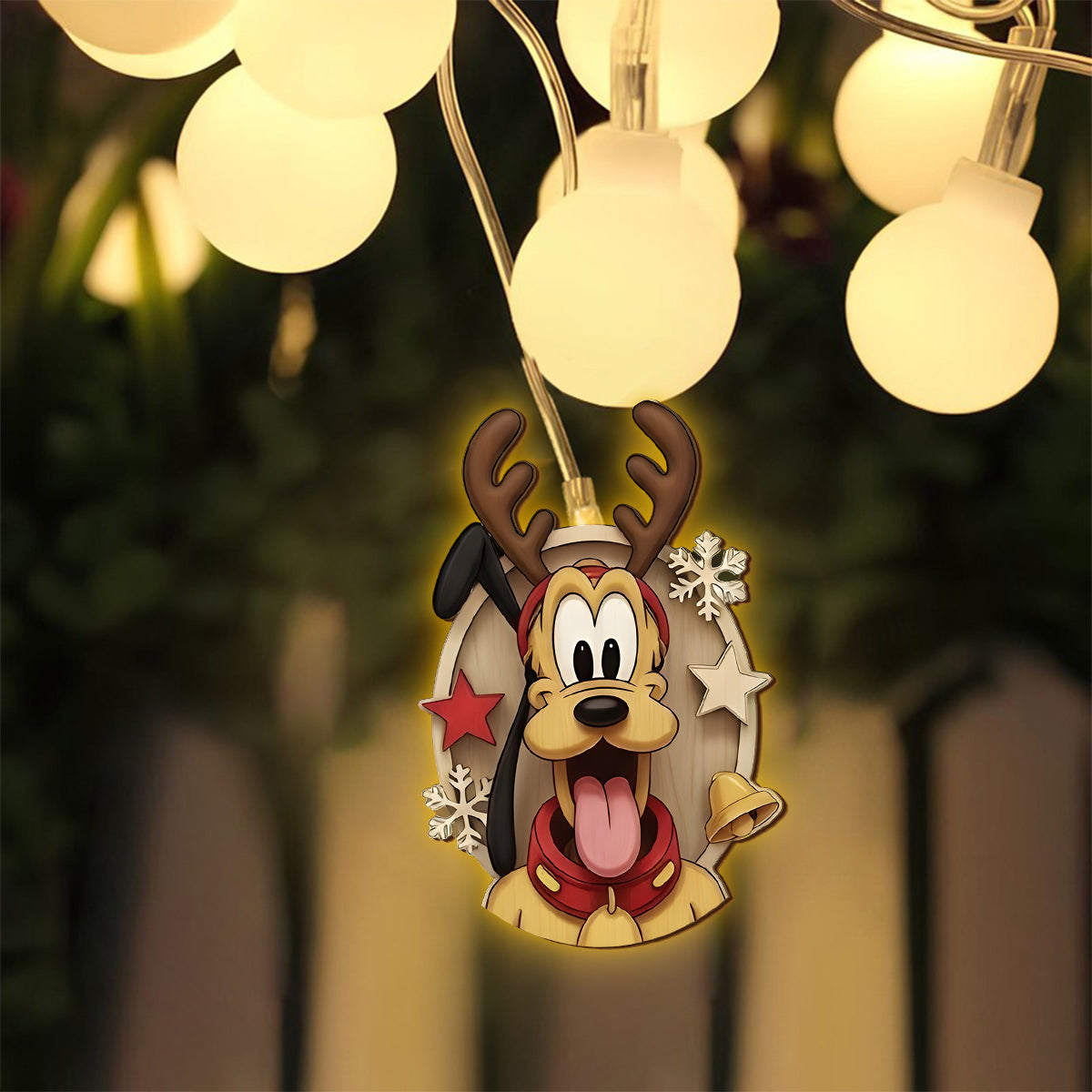 Merry Christmas - Personalized Mouse String Lights