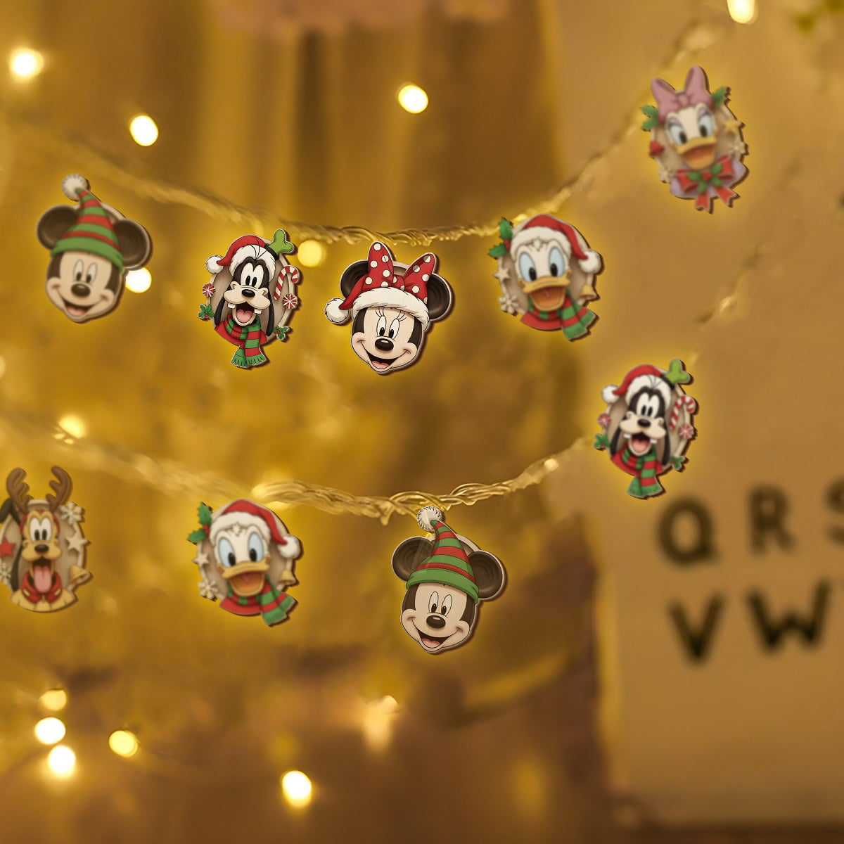 Merry Christmas - Personalized Mouse String Lights