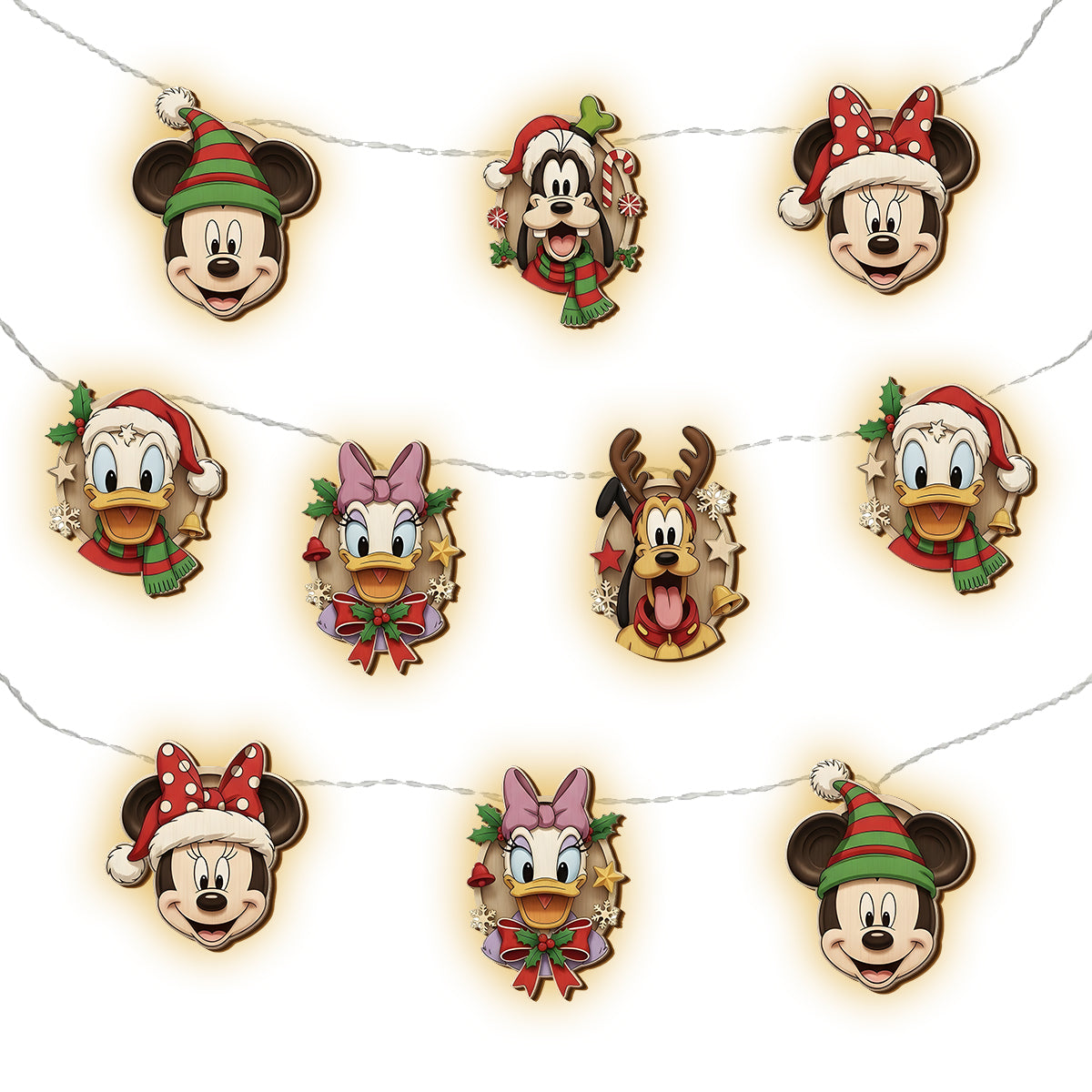 Merry Christmas - Personalized Mouse String Lights