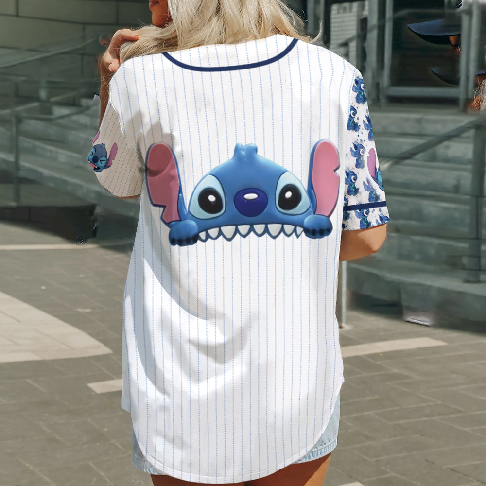 Ohana Means Family - Personalized Ohana Baseball Jersey